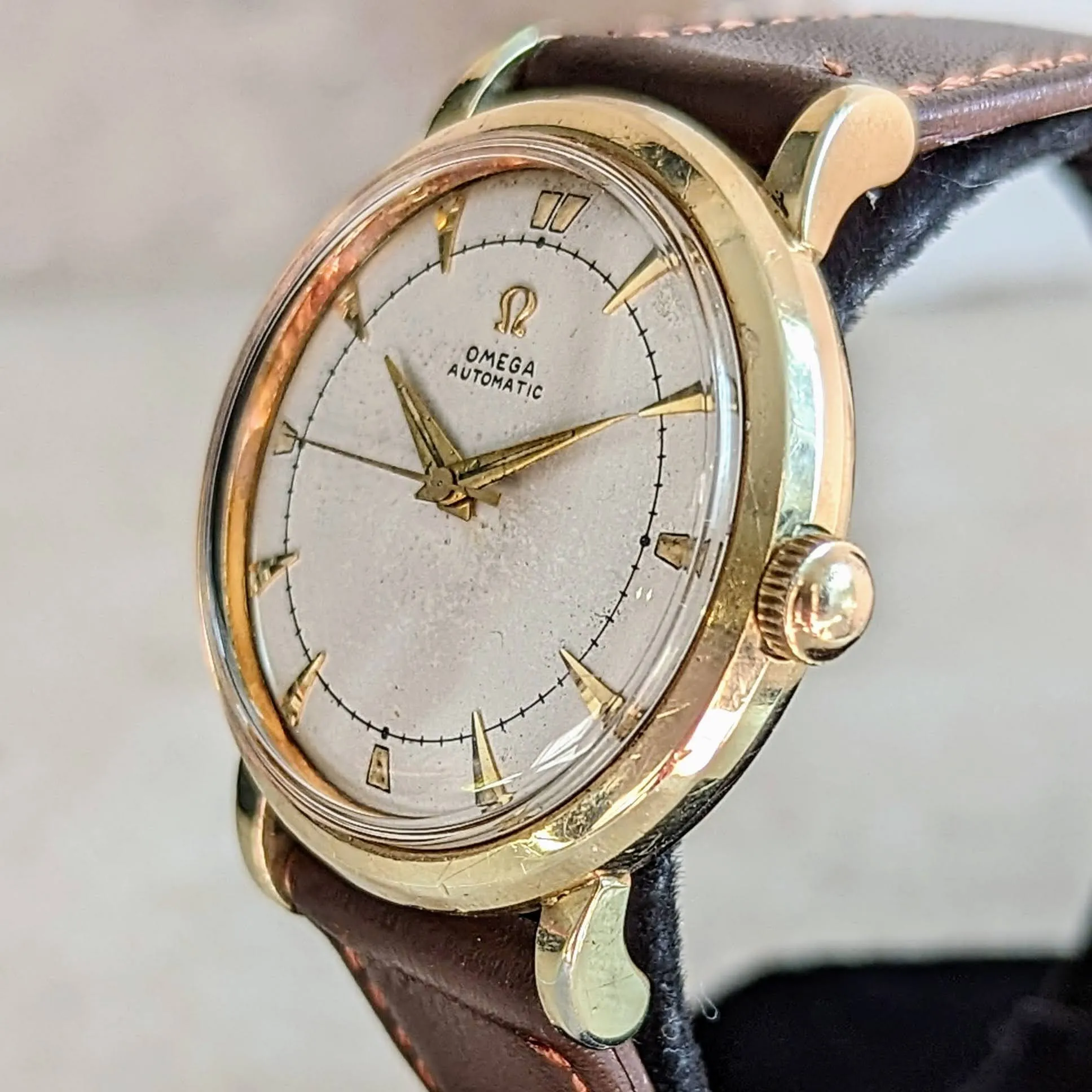 1950 OMEGA Bumper Automatic Watch Cal. 351 Self-Winding Wristwatch