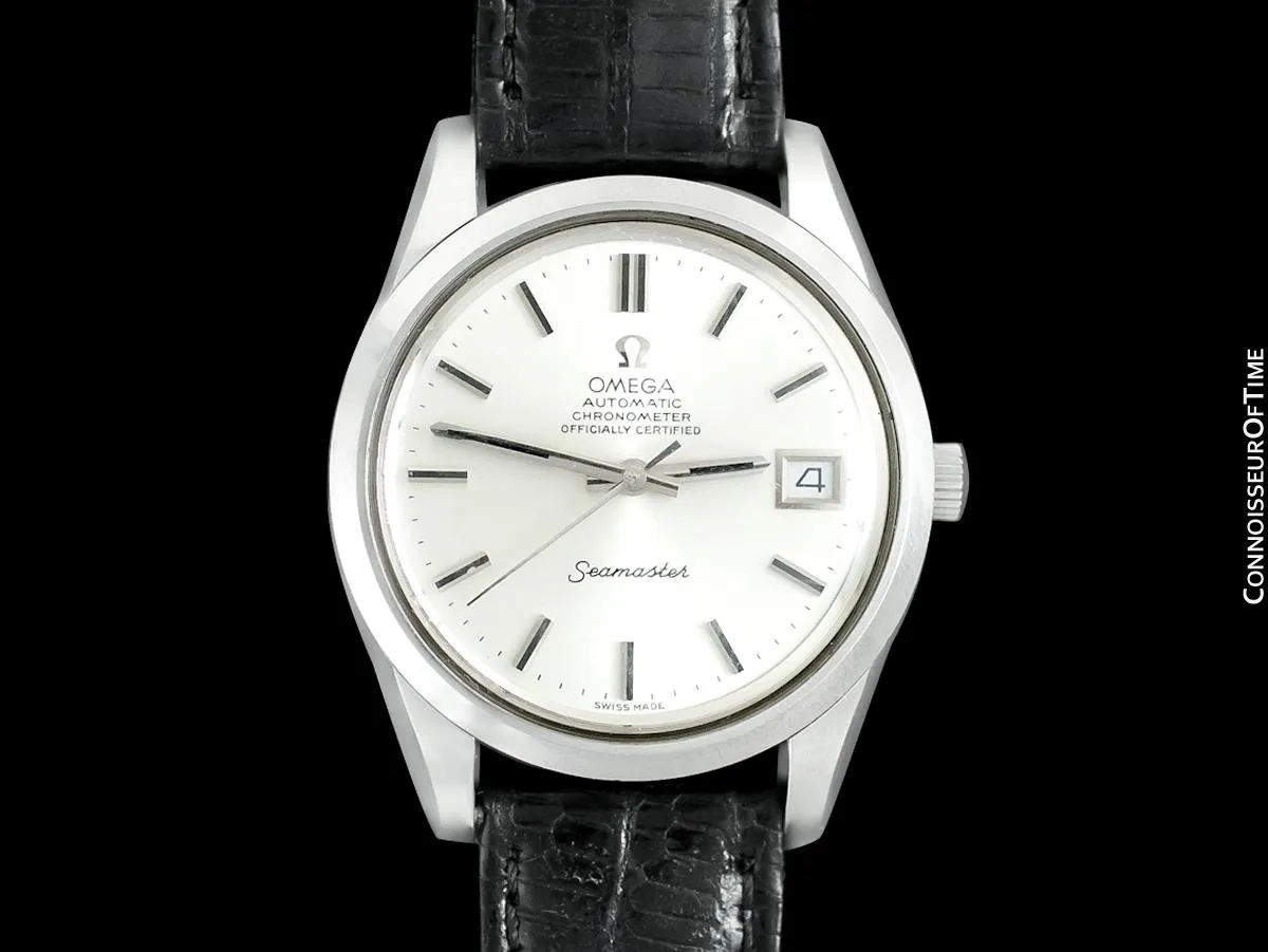 1974 Omega Seamaster Chronometer Vintage Mens Cal. 1011 Stainless Steel Watch - Near New-Old-Stock