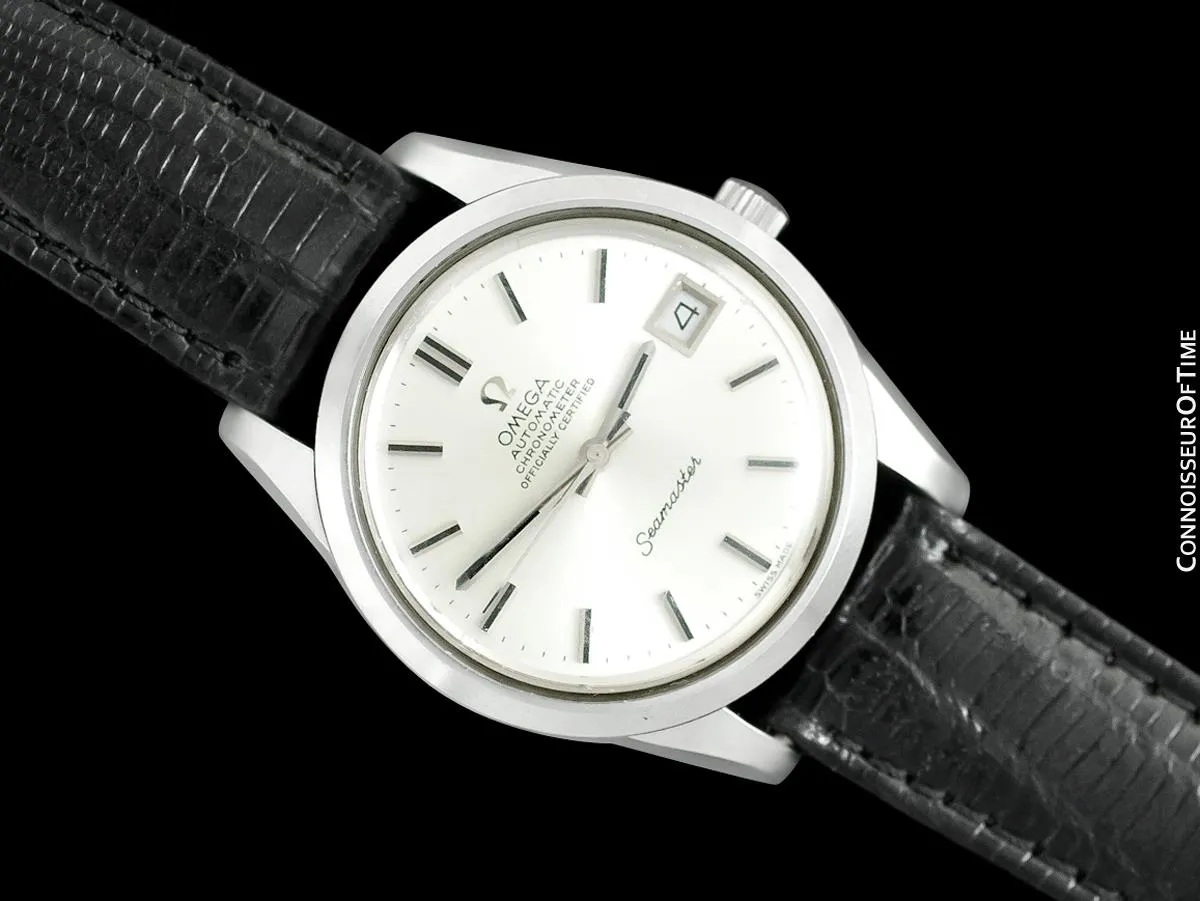 1974 Omega Seamaster Chronometer Vintage Mens Cal. 1011 Stainless Steel Watch - Near New-Old-Stock
