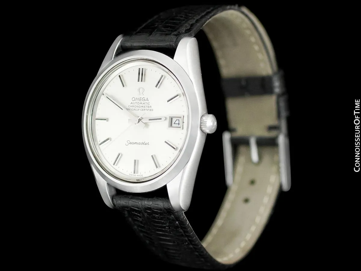 1974 Omega Seamaster Chronometer Vintage Mens Cal. 1011 Stainless Steel Watch - Near New-Old-Stock