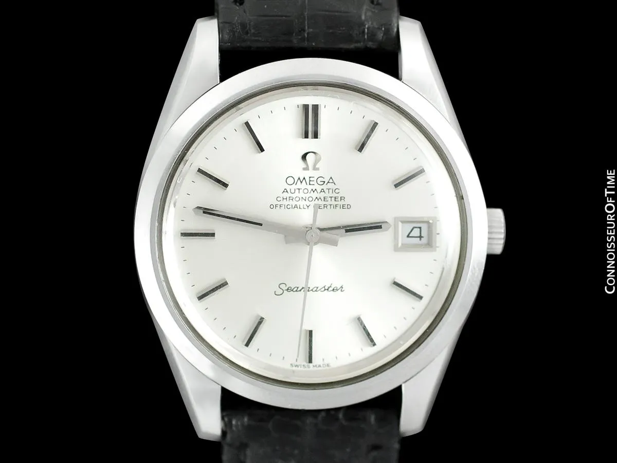 1974 Omega Seamaster Chronometer Vintage Mens Cal. 1011 Stainless Steel Watch - Near New-Old-Stock