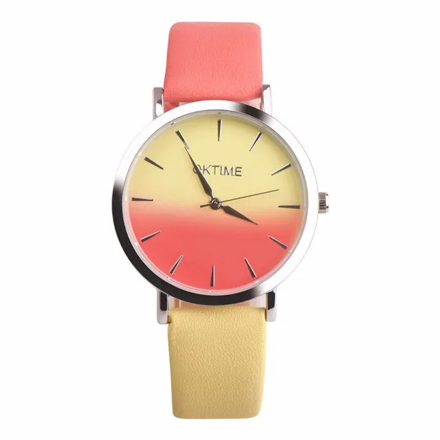 2019 Fashion WristWatch Retro Rainbow Design Women