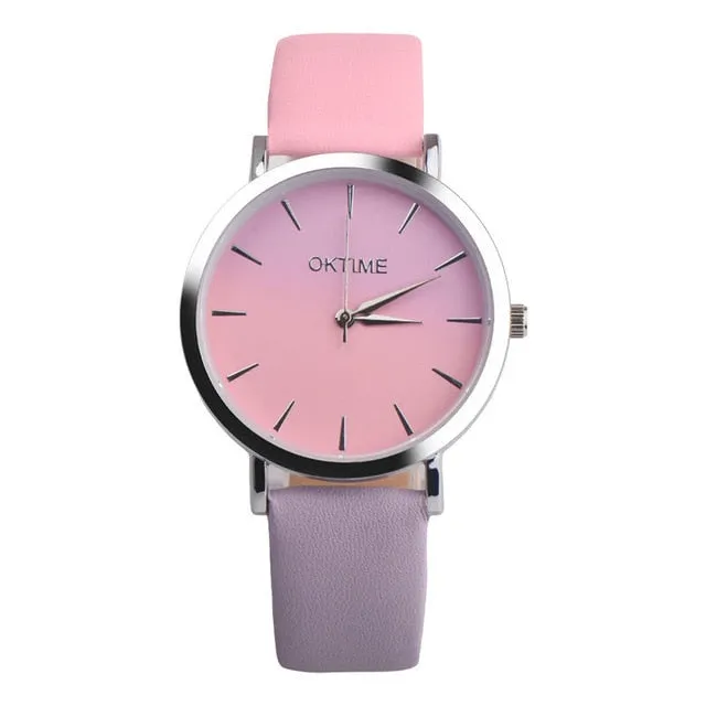 2019 Fashion WristWatch Retro Rainbow Design Women