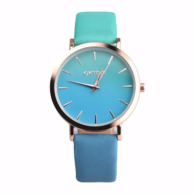 2019 Fashion WristWatch Retro Rainbow Design Women