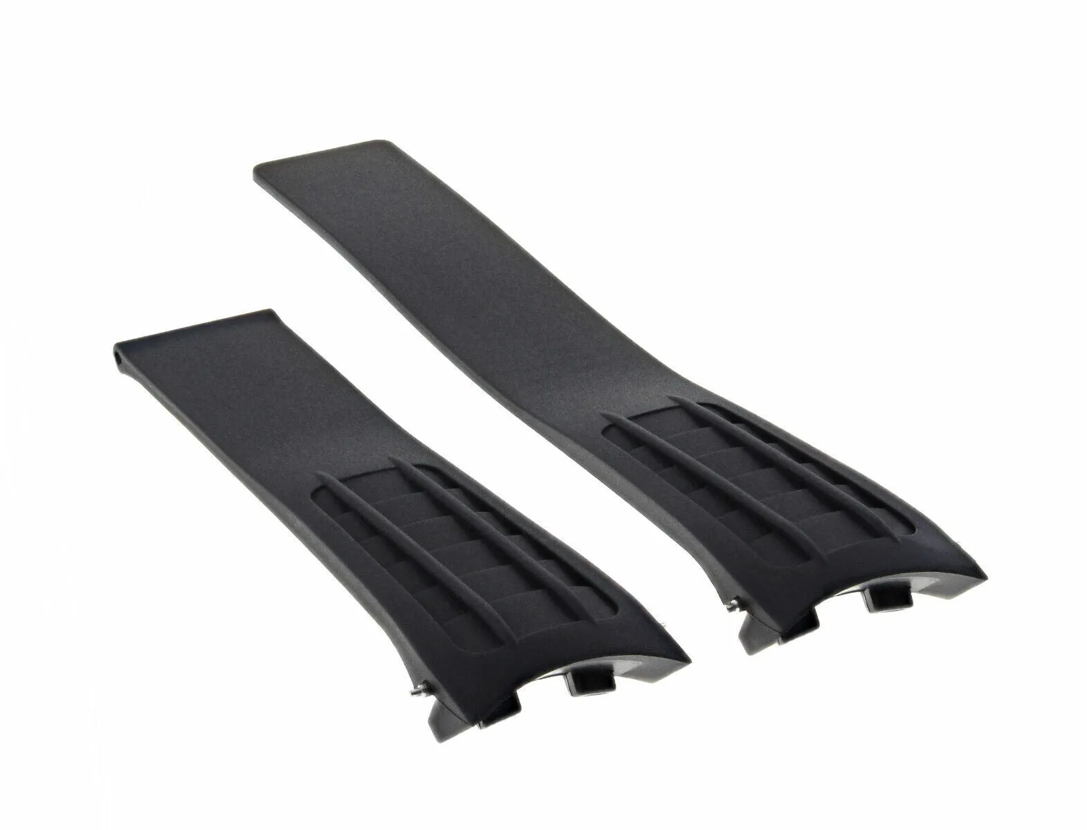22MM RUBBER WATCH STRAP BAND CLASP FOR TAG HEUER CARRERA CAG2111 CALIBRE 5 BLACK