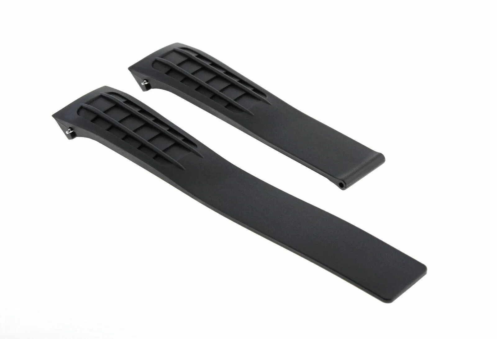 22MM RUBBER WATCH STRAP BAND CLASP FOR TAG HEUER CARRERA CAG2111 CALIBRE 5 BLACK
