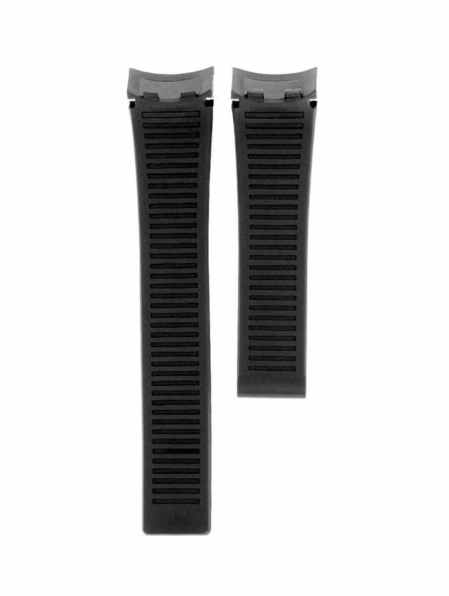 22MM RUBBER WATCH STRAP BAND CLASP FOR TAG HEUER CARRERA CAG2111 CALIBRE 5 BLACK