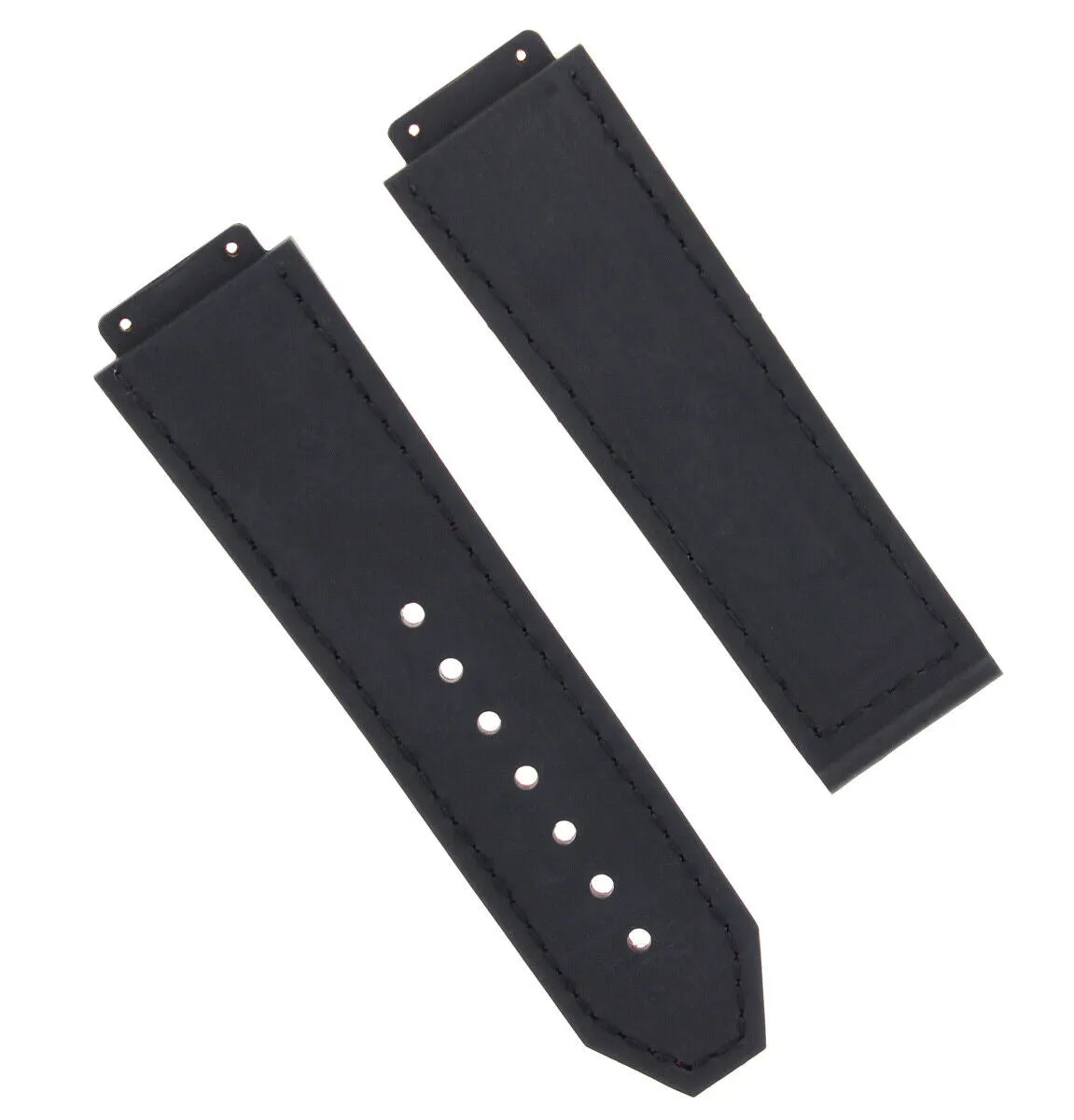 24MM ALLIGATOR LEATHER BAND STRAP FOR 44MM HUBLOT BIG BANG BLACK YS 2 SCREW DRIV