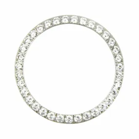 3 CT CREATED DIAMOND BEZEL  FOR MENS 36MM ROLEX DATEJUST PRESIDENT DAYDATE STEEL
