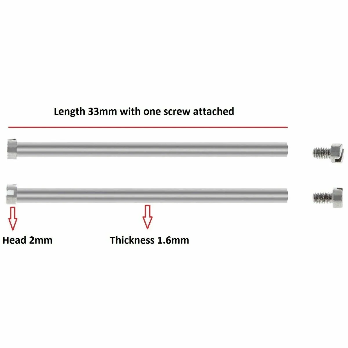 6 SET FOR PAM PANERAI LUMINOR MARINA WATCH TUBE   SCREW FOR 47MM GMT FIDDY 34MM