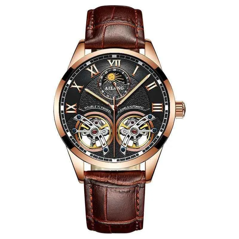 AL8822 Men's Simple Watch - Double Flywheel Automatic Mechanical Wristwatch