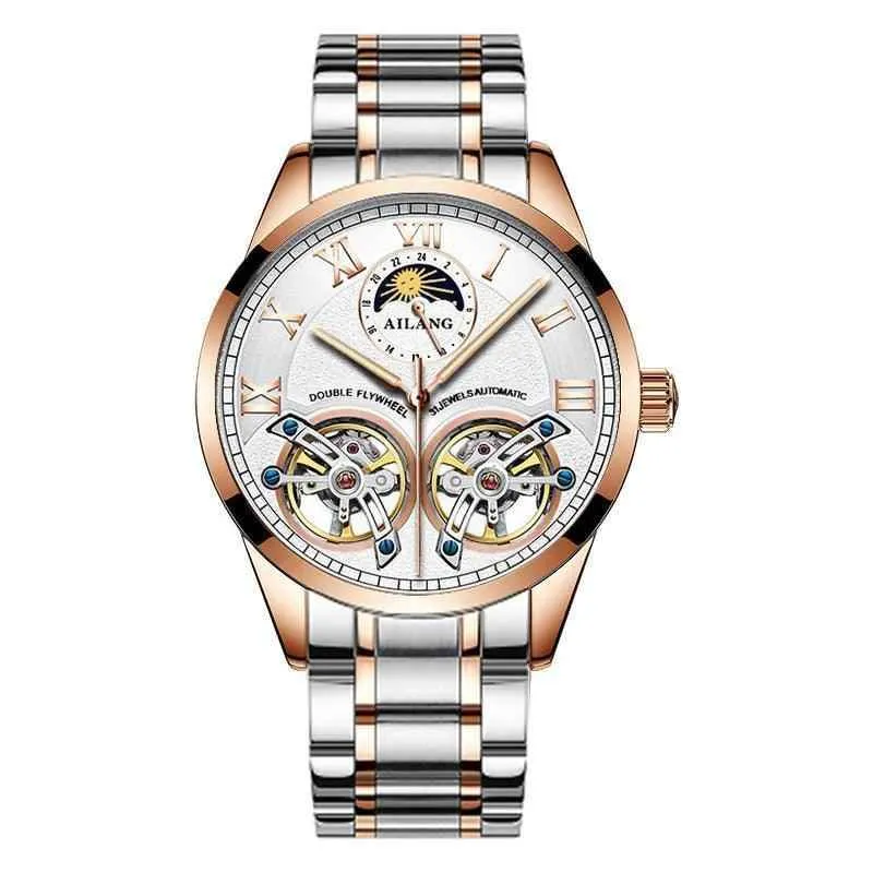 AL8822 Men's Simple Watch - Double Flywheel Automatic Mechanical Wristwatch