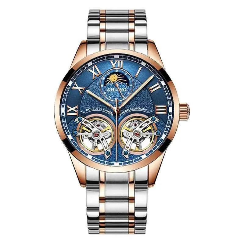 AL8822 Men's Simple Watch - Double Flywheel Automatic Mechanical Wristwatch