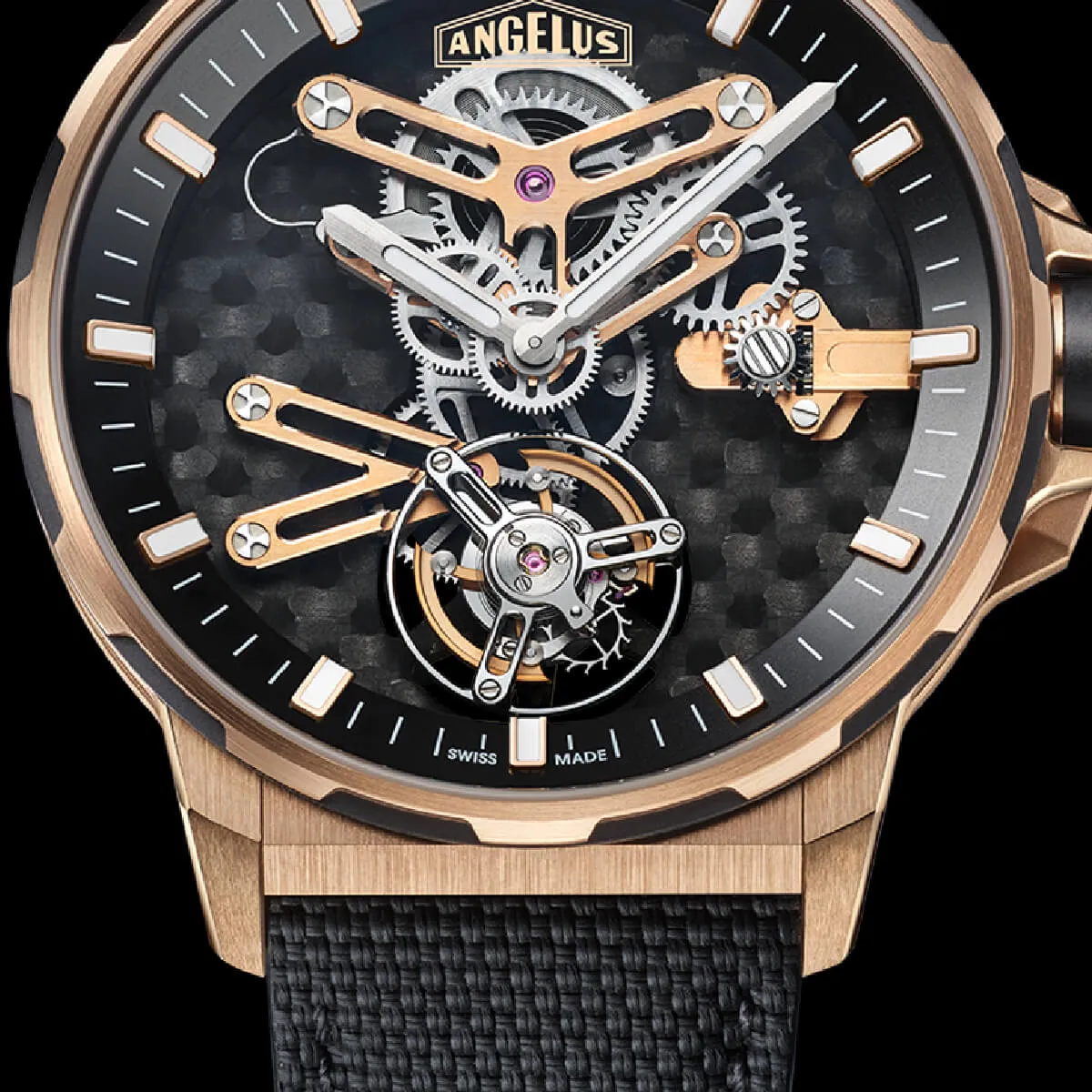 Angelus Gold Carbon Flying Tourbillon Limited Edition
