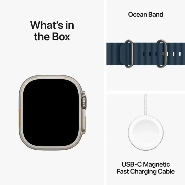 Apple Watch Ultra 2 (49mm) GPS   Cellular – Titanium Case, Blue Ocean Band | AU Version