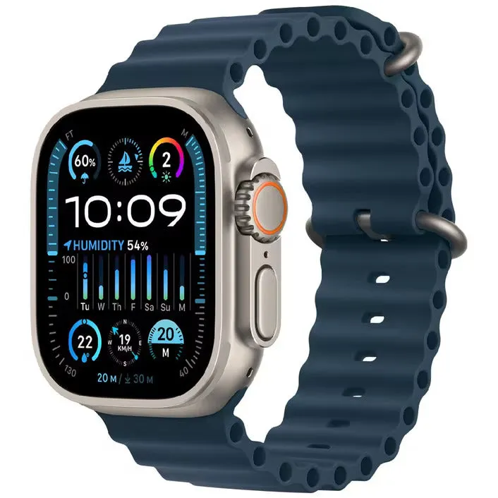 Apple Watch Ultra 2 (49mm) GPS   Cellular – Titanium Case, Blue Ocean Band | AU Version