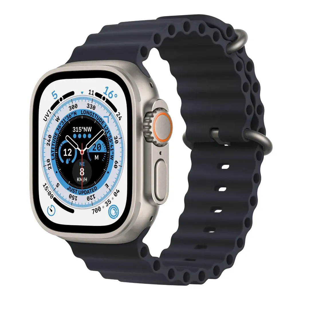 Apple Watch Ultra 49mm Titanium Case w/ Midnight Ocean Band GPS   Cellular ( AU Version )