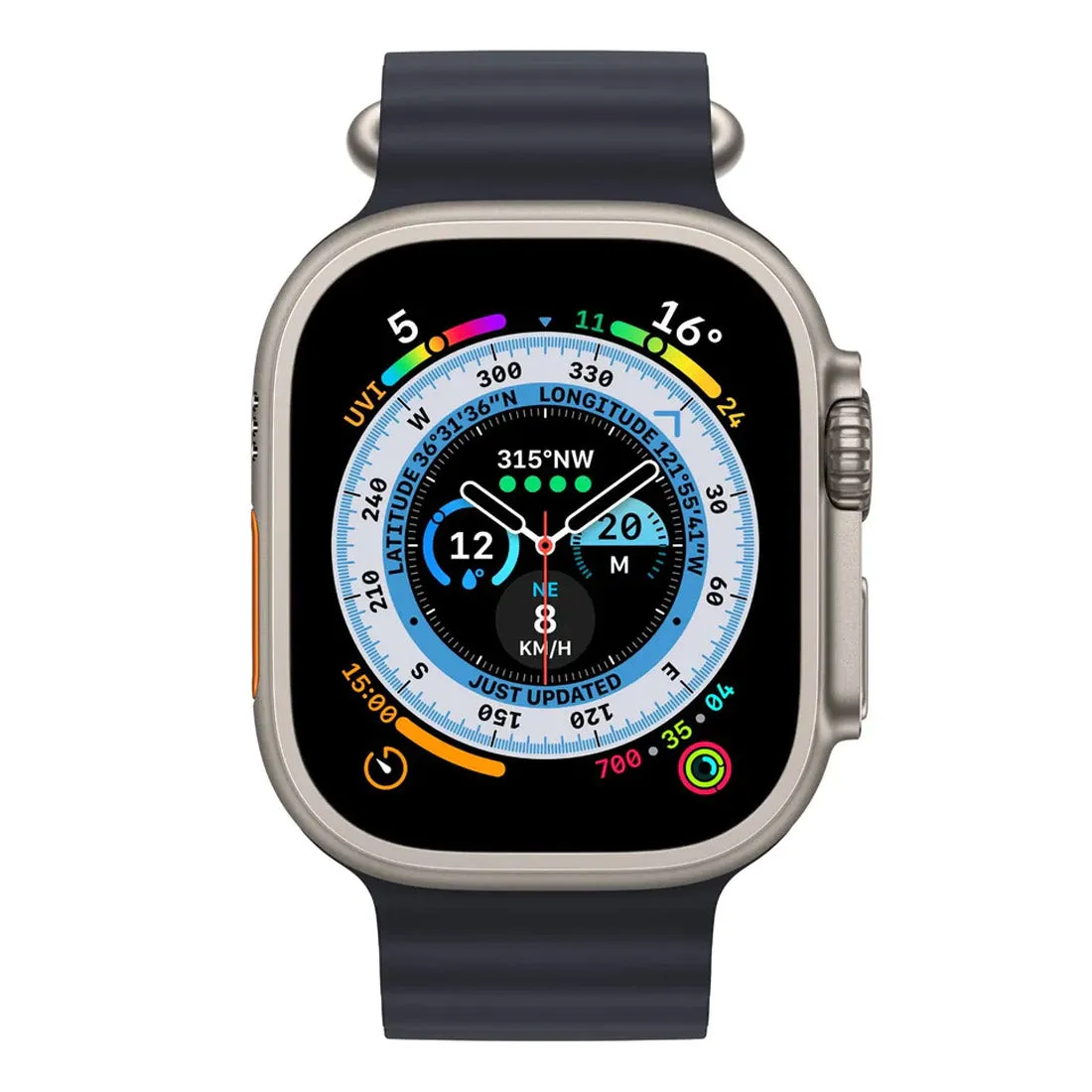 Apple Watch Ultra 49mm Titanium Case w/ Midnight Ocean Band GPS   Cellular ( AU Version )