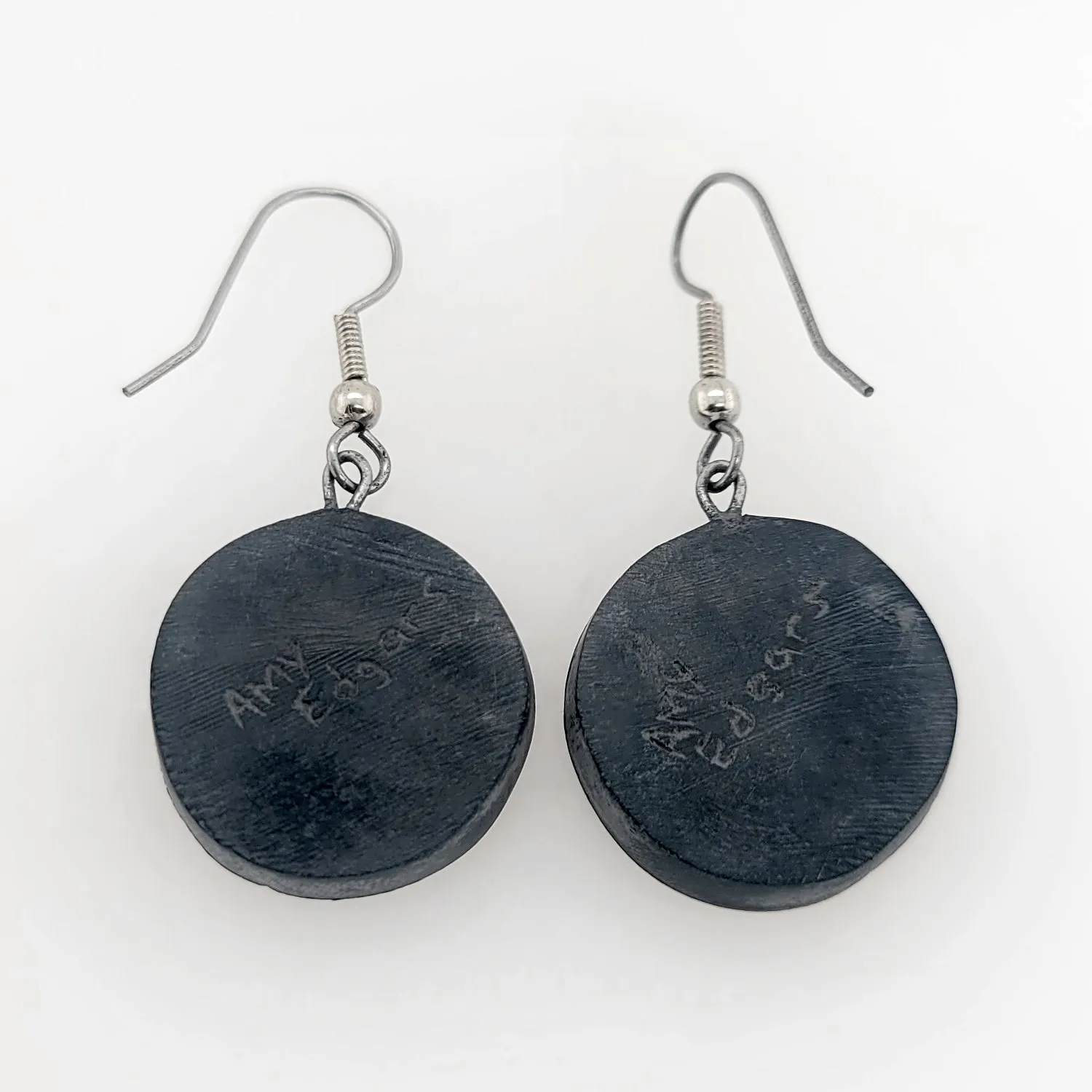 Argillite Moon Earrings