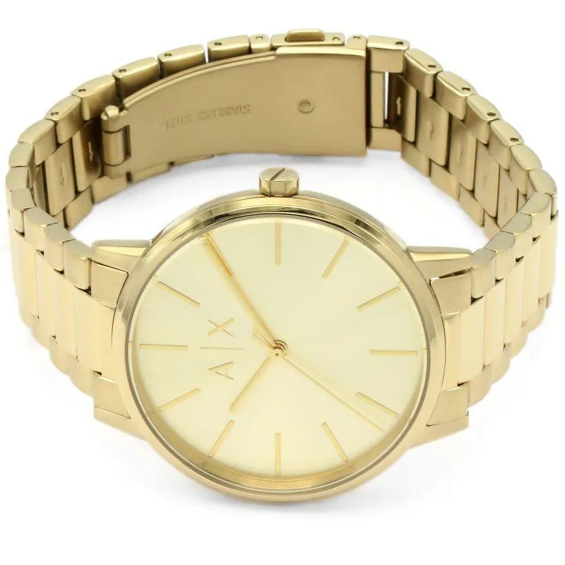 Armani Exchange Three-Hand Gold-Tone Stainless Steel Men's Watch AX2707