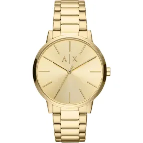Armani Exchange Three-Hand Gold-Tone Stainless Steel Men's Watch AX2707