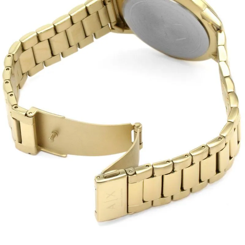 Armani Exchange Three-Hand Gold-Tone Stainless Steel Men's Watch AX2707