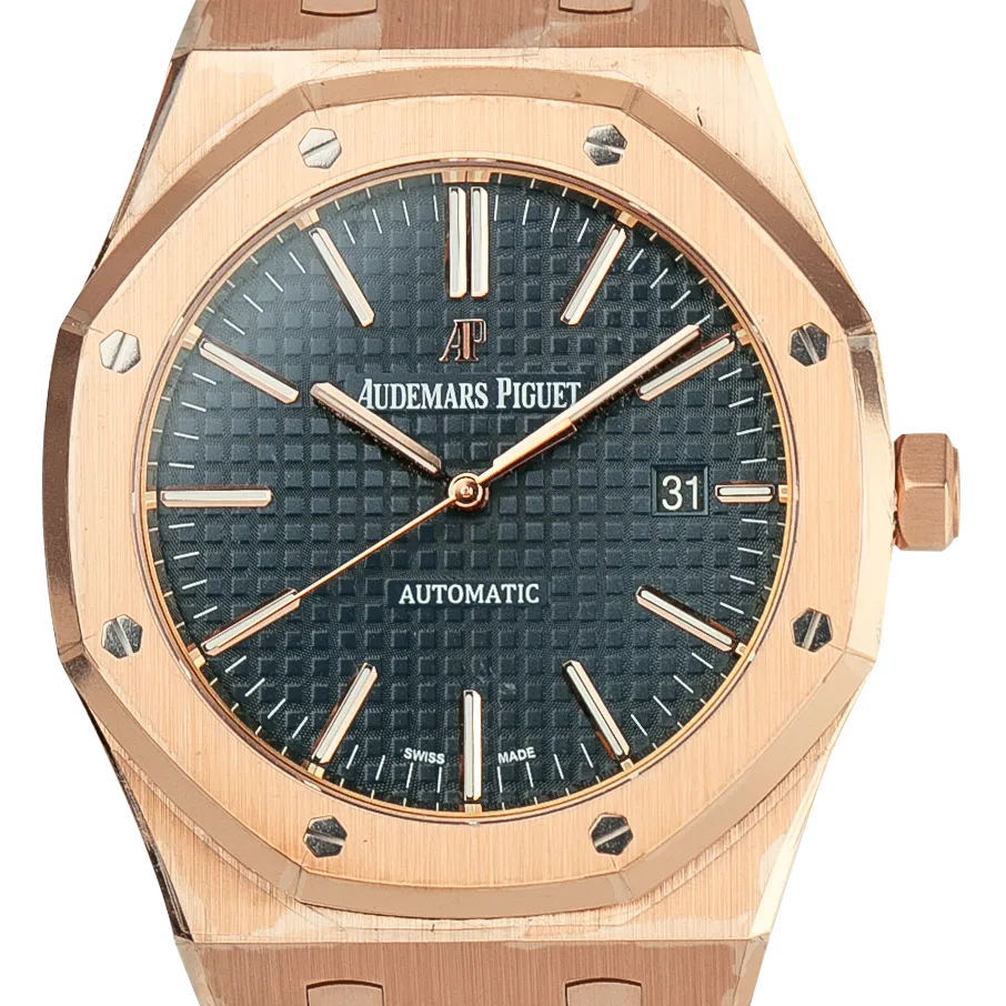 Audemars Piguet Royal Oak Rose Gold Blue Dial 15400OR.OO.1220OR.03