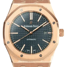 Audemars Piguet Royal Oak Rose Gold Blue Dial 15400OR.OO.1220OR.03