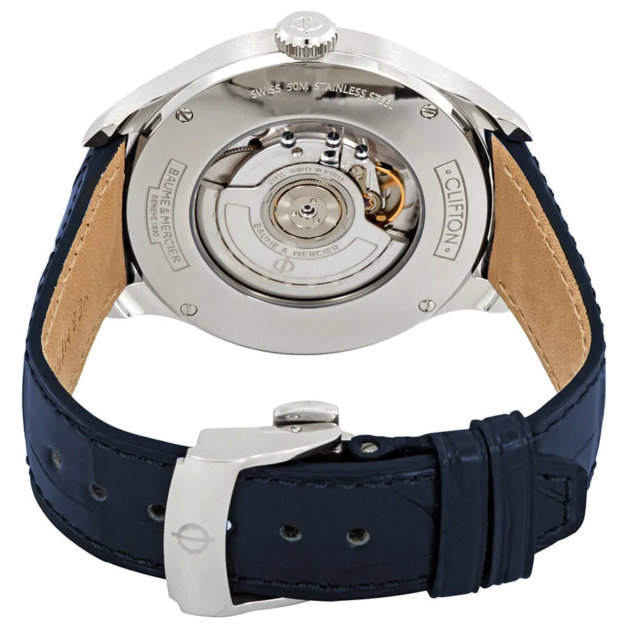 Baume et Mercier Clifton Retrograde Automatic White Dial Men's Watch 10449