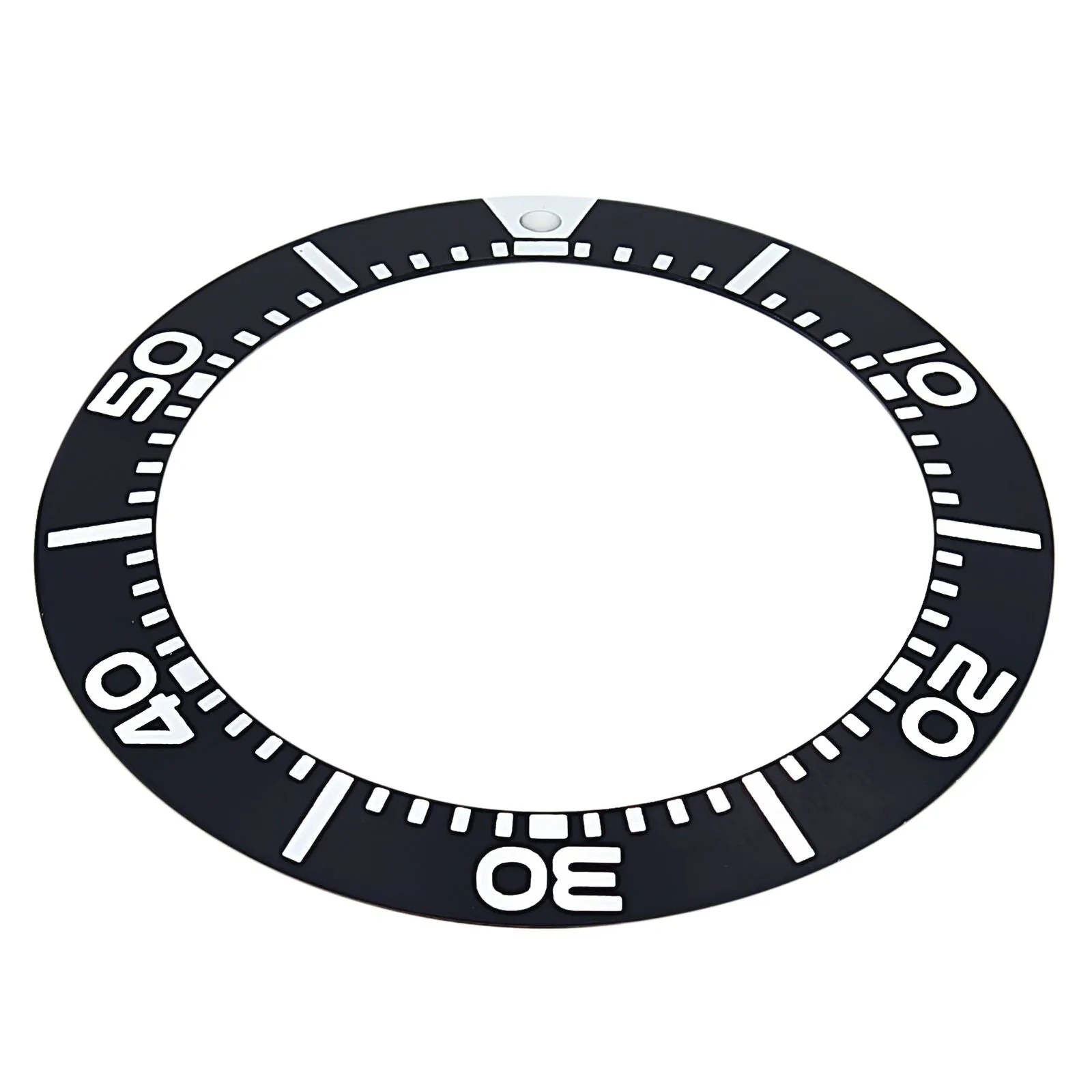BEZEL INSERT FOR SEIKO PROSPEX DIVER KINETIC WATCH SBCZ011 BLACK