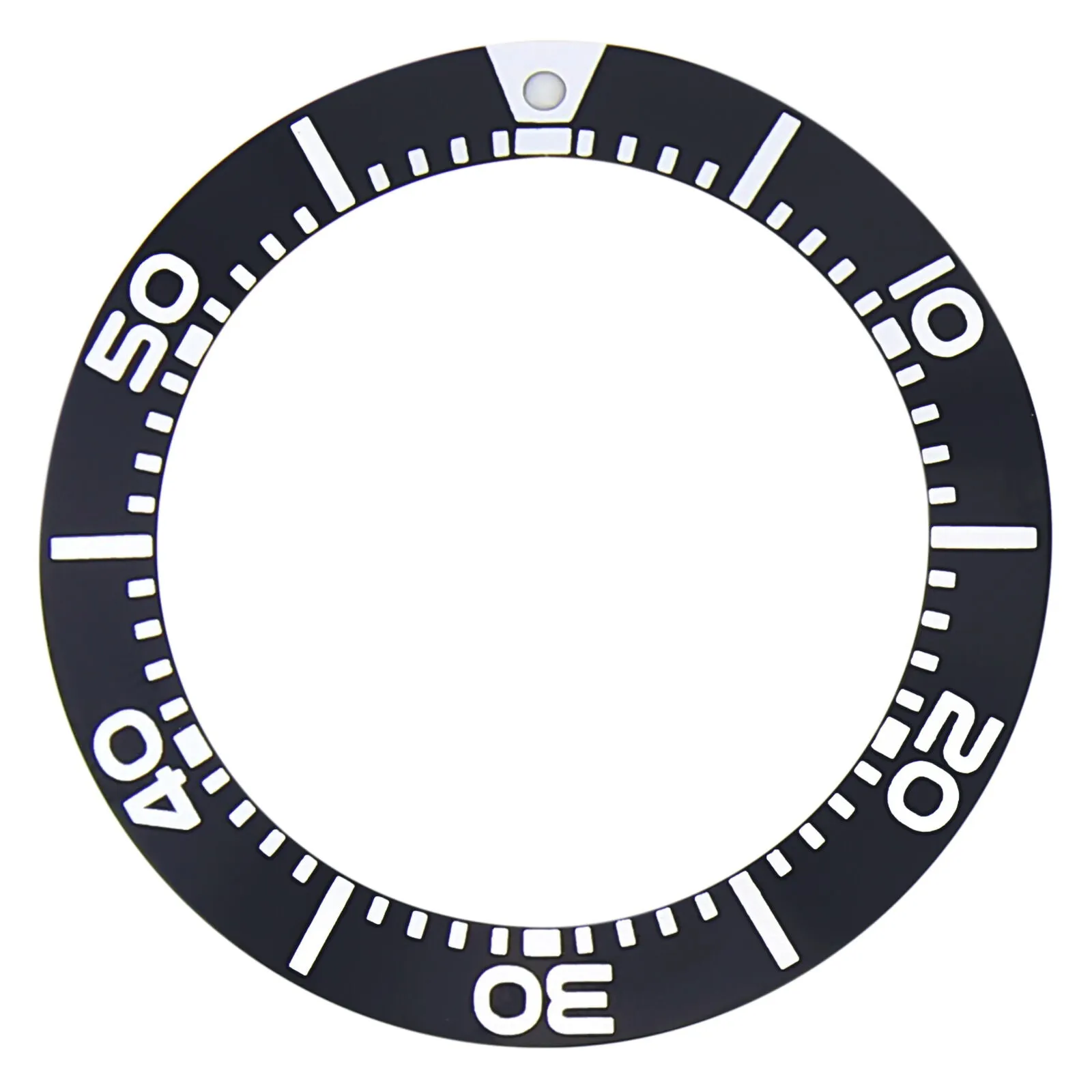 BEZEL INSERT FOR SEIKO PROSPEX DIVER KINETIC WATCH SBCZ011 BLACK