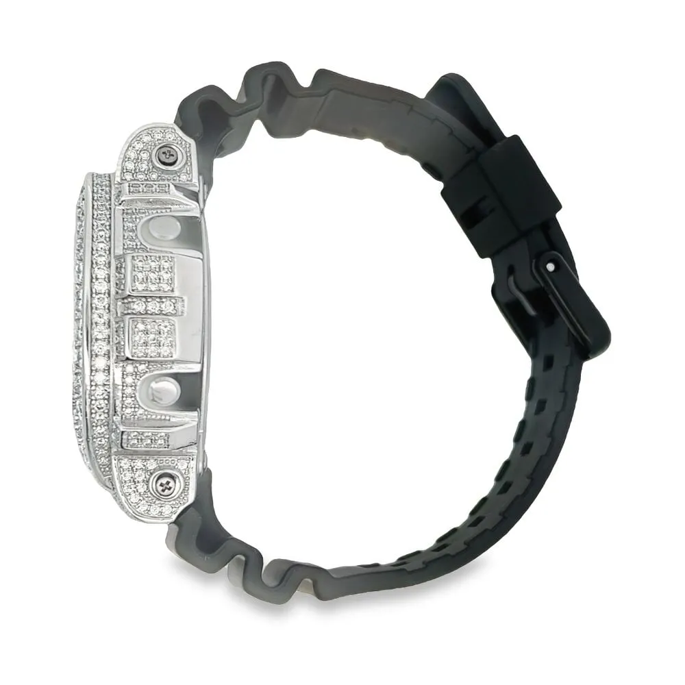 Big Boy 11.25 Carat Moissanite VVS Iced Out G Shock DW6900 Custom Watch
