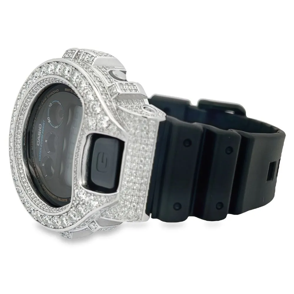 Big Boy 11.25 Carat Moissanite VVS Iced Out G Shock DW6900 Custom Watch