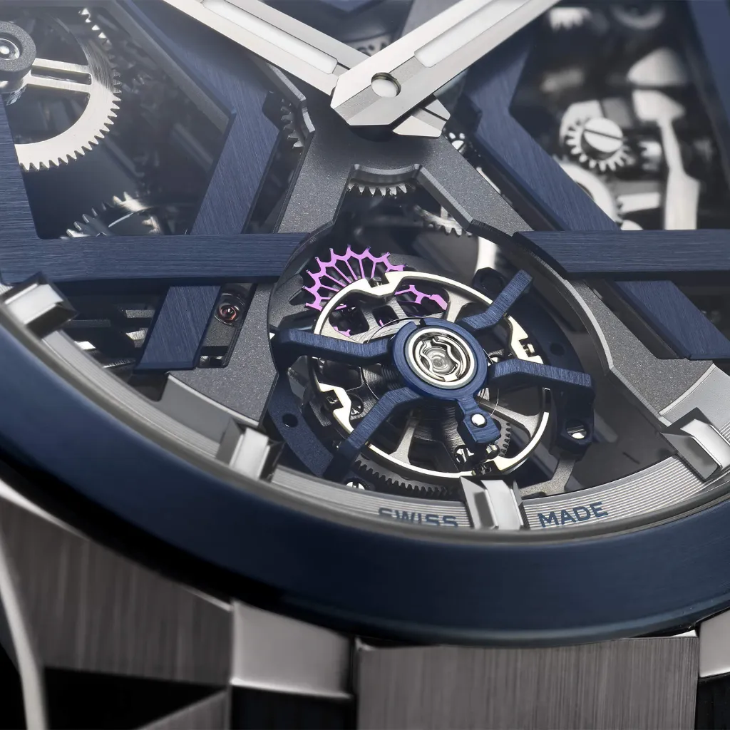 BLAST TOURBILLON 45MM BLUE PVD TITANIUM