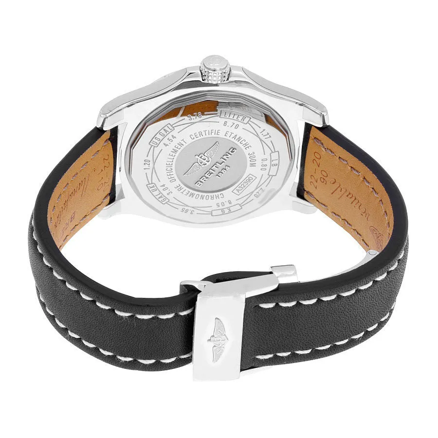 Breitling Avenger II GMT Automatic Volcano Black Dial Black Leather Men's Watch A3239011-BC34BKLD A3239011-BC34-436X-A20D.1