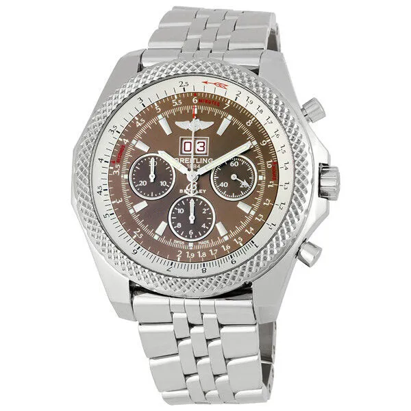 Breitling Bentley 6.75 Bronze Dial Chronograph Men's Watch A4436412-Q569SS