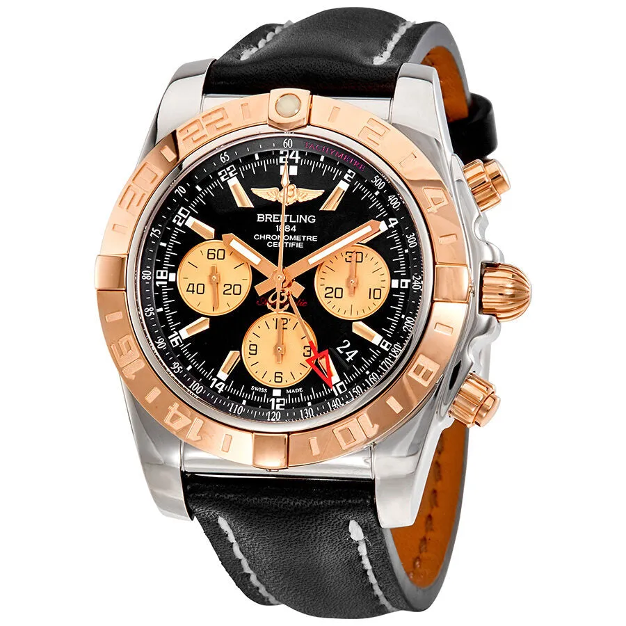 Breitling Chronomat 44 GMT Black Dial Men's Watch CB042012/BB86BKLT