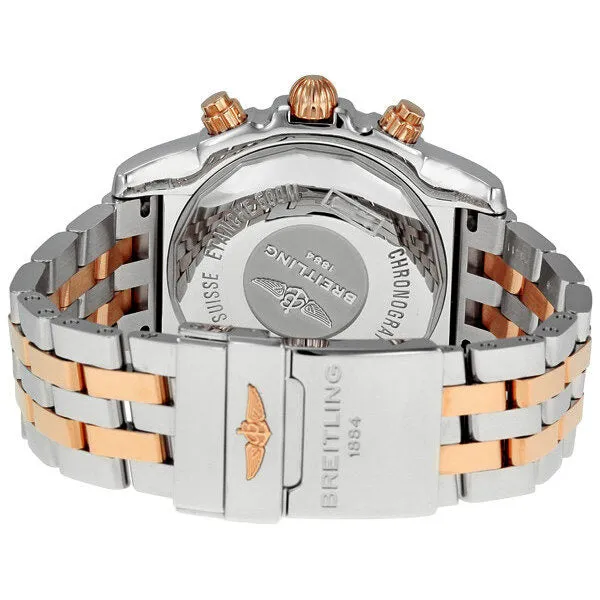 Breitling Chronomat Black Dial 18k Rose Gold & Steel Men's Watch CB011012-B957TT CB011012/B957