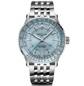 Breitling Navitimer Automatic GMT 41 Watch with Ice Blue Dial
