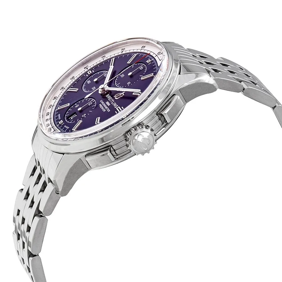 Breitling Premier Chronograph Automatic Chronometer Blue Dial Men's Watch A13315351C1A1