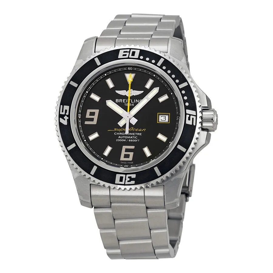 Breitling Superocean 44 Automatic Black Dial Men's Watch A1739102-BA78SS A1739102/BA78SS