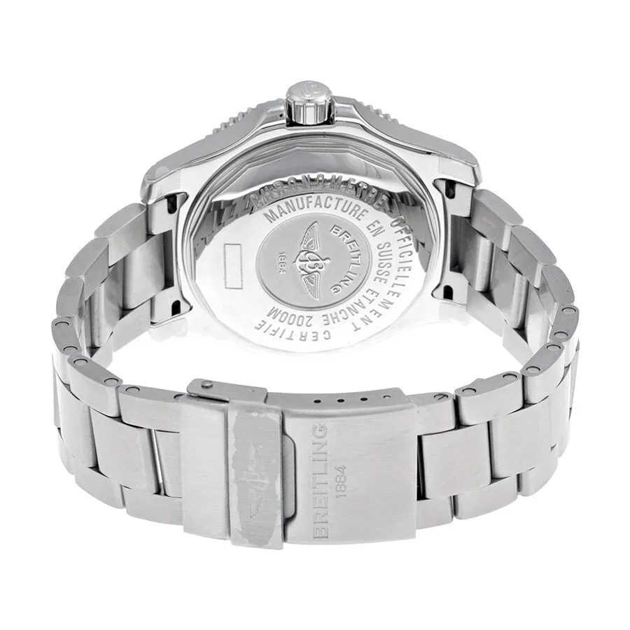 Breitling Superocean 44 Black Dial Stainless Steel Men's Watch A1739102-BA80SS A1739102/BA80SS