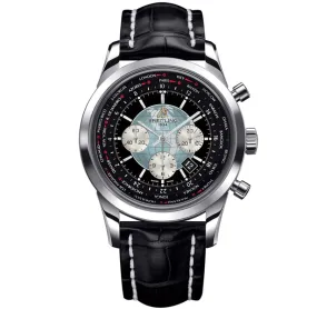 Breitling Transocean Chronograph Unitime Black Dial Automatic Men's Watch AB0510U4-BB62BKCD AB0510U4/BB62