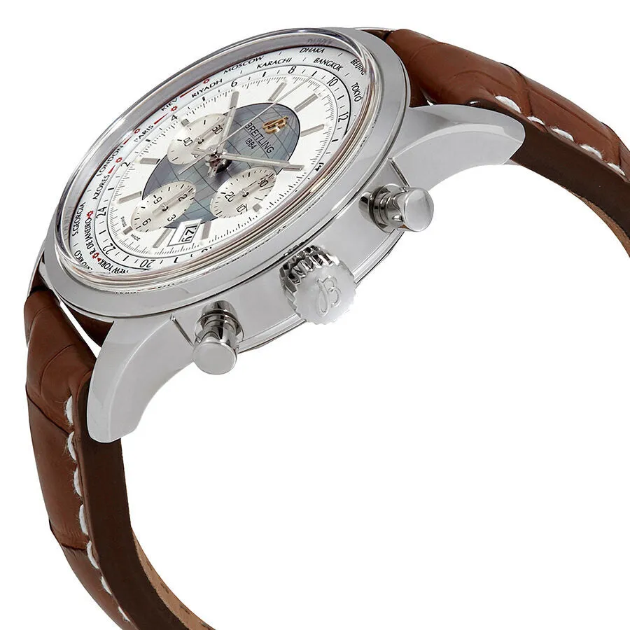 Breitling Transocean Chronograph Unitime World Time Automatic Chronometer Men's Watch AB0510U0/A732-756P