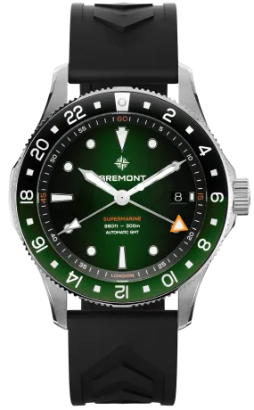 Bremont Supermarine 300M GMT Green Black Rubber