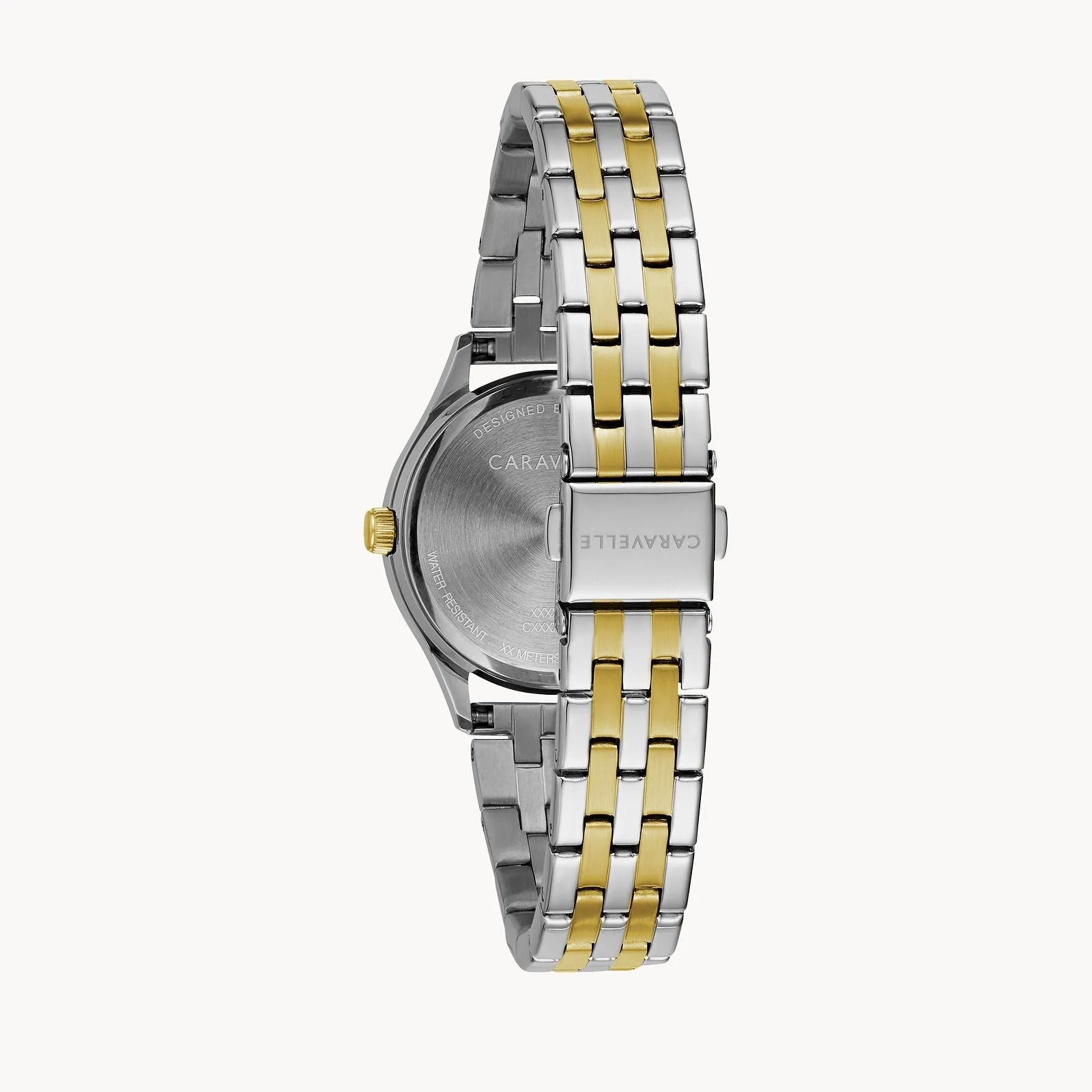Bulova 45M112 Dress Caravelle 2 Tone Stainless Steel Strap Women Watches