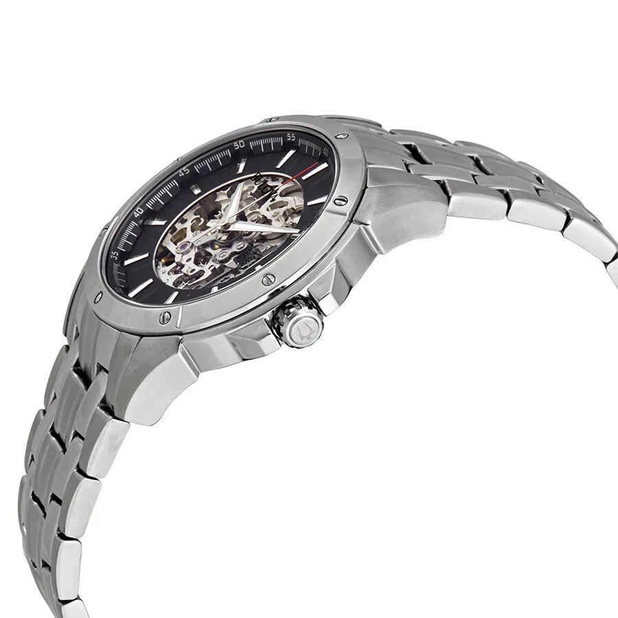 Bulova Clarks Gleeson Over Black Dial Automatic Men's Watch 96A170