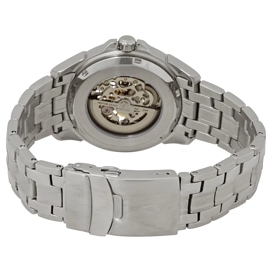 Bulova Clarks Gleeson Over Black Dial Automatic Men's Watch 96A170