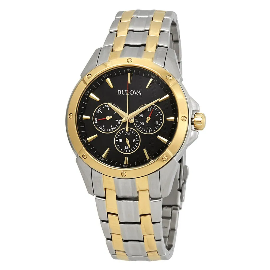 Bulova Classic Black Dial Two-tone Men's Watch 98C120