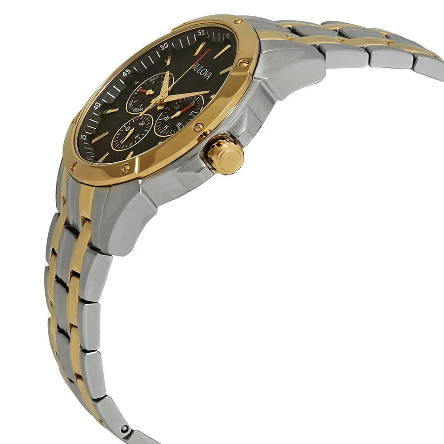 Bulova Classic Black Dial Two-tone Men's Watch 98C120